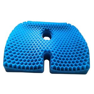 Handmade Double-layer Car Seat Cushion Gel Honeycomb Breathable <b>Memory</b> Foam Cooling Massage <b>Pillow</b> Positioner - Product Image 2