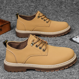 Chaussures basses décontractées en PVC pour hommes, style nouveau, chaussures simples à bout rond, à enfiler, fermeture éclair, respirantes, pour le travail en automne - Product Image 4