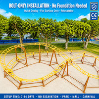 Manèges de parc d'attractions sans fondation, mini-roller coaster, équipement pour ferme, parc à thème commercial, aire de jeux familiale extérieure
