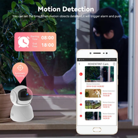 Caméra IP Wifi 1080P, caméra de sécurité intelligente sans fil pour la maison, caméras Wifi miniatures avec audio bidirectionnel