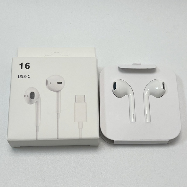 Type-C Wired Semi-in Ear Headset with 1.2m Braided Wire and Call Control for phone & Universal Android Use