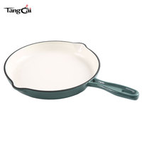 Ensemble de 2 ustensiles de cuisson émaillés : Cocotte 5QT et poêle à frire antiadhésive de 10 pouces en fonte émaillée pour la cuisine domestique