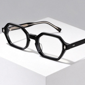 Высококачественные оптовые оправы для очков с индивидуальным логотипом для девочек, женщин и мужчин, роскошные ацетатные оправы для оптических очков - Product Image 5