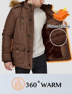 Parka Homme de Haute Qualité pour l'Hiver, Manteau d'Hiver Chaud, Col Montant, Imperméable, Coupe-Vent avec Logo Avant - Product Image 4