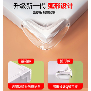 Longfa <b>Corner</b> <b>Protector</b> Transparent Plastic Waterdrop Shape For Furniture Edge Safety Guard - Product Image 5