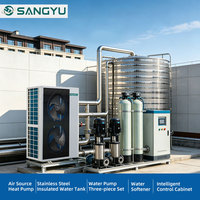 Système de récupération de chaleur des eaux usées pour eau chaude des terminaux aéroportuaires, conception de plans de construction complets, contrôle entièrement automatique