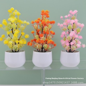 Gympani <span class=keywords><strong>Interior</strong></span> Decorativo Planta de Camelia Artificial Venta al por mayor Adornos de flores de plástico Simulación Rosa <span class=keywords><strong>Bonsai</strong></span> Decoración - Product Image 2