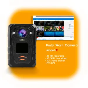 1512P HD 256GB GPS EIS 4G WIFI Body camera con fotocamera esterna