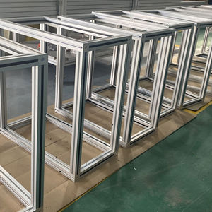 ขายส่งขนาดที่กําหนดเองกรอบอะโนไดซ์ตารางอลูมิเนียมโปรไฟล์ T สล็อตขาตั้งตู้ปลา - Product Image 3