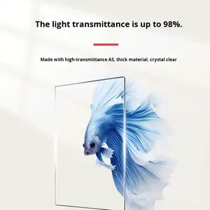 Aquário Miniatura de Acrílico Quadrado para Mesa, 5W, Design Moderno e Luxuoso, Ecológico, Tanque para Peixe Betta, Armazenamento para Sala de Estar - Product Image 3