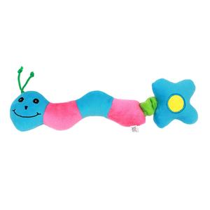 Оптовая продажа, красочные мягкие жевательные игрушки в форме змеи для собак, плюшевые игрушки, пищащие игрушки - Product Image 3