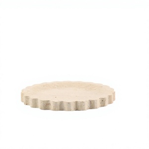 Juego de Bandejas Decorativas de Piedra con Patrón Abstracto, Diseño Tradicional, 2 Piezas, Superficie de Espejo, Organizador de Sobremesa, Graduación, Ramadán, Diwali - Product Image 2