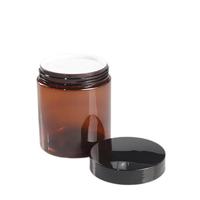 30g 50g 80g 100g 120g 150g 200g Pot de crème ambré en plastique PET Conteneur de crème pour le visage