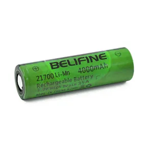 BELIFINE-batería recargable de iones de litio para patinete eléctrico, pila Original tipo power high curren de 21700, 4000mah, 3,6 V