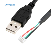 Kabel USB ke 4P MX1.25 4Pin MX1.25 Female ke USB 2.0 Male Dupont 4 Pin Kabel Data