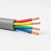 Câble de commande RVV flexible en cuivre isolé PVC, gaine PVC, 300V, 4 AWG, pour câblage électrique d'équipements