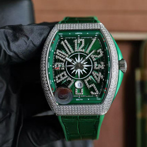 Reloj Mecánico Automático de Lujo, Deportivo y Ejecutivo, de Alta Calidad, con Correa de Caucho Ovalada, Luminoso, con Calendario y Completamente Decorado - Product Image 1