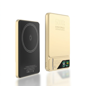 Cargador Inalámbrico Magnético LF17 con Pantalla TFT, Carga Rápida de 15W, Entrada Micro USB, Ultra Delgado, Aleación de Aluminio, Soporte Oculto - Product Image 3