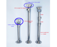 YUNTUO personnaliser le support de montage au plafond extensible en acier inoxydable de qualité support de montage de caméra CCTV avec joint Cardon