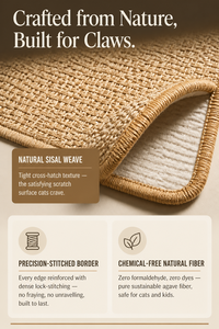 Tapis à gratter pour chat en sisal auto-adhésif, à fixer au mur, sans produits chimiques, taille personnalisée, vente en gros OEM - Product Image 6