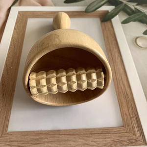 Venda quente Longo Punho Massageador De Madeira Copo Sueco Com Rolo Anti-Celulite Body Sculpting Massagem Ferramenta - Product Image 6