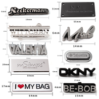 Vêtement à bas quantité minimale de commande accepter sac en métal personnalisé plaque patch logo meubles étiquette en métal étiquette pour sac à main sac à main