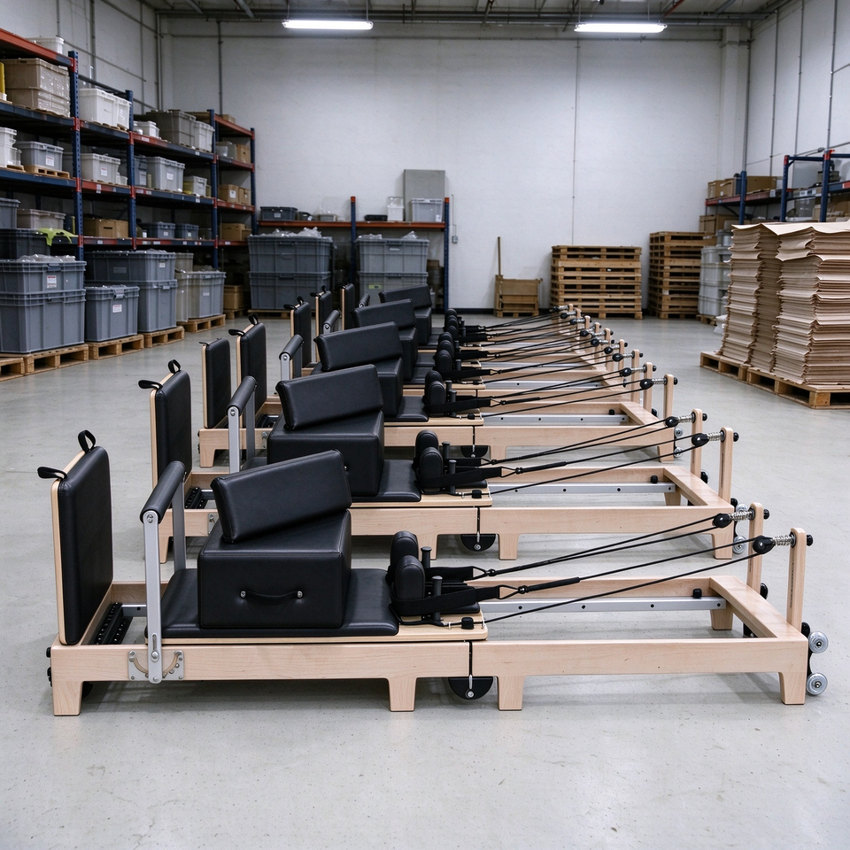 Timber Core Sampling Studio Grade Maple Pilates Reformer, Compact After Folding. Hip & Core ...