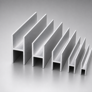 Profilé d'extrusion en aluminium en forme de H, finition usine, léger, résistant à la corrosion, matériau de construction pour portes et fenêtres - Product Image 4