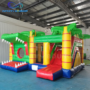 Juego de Tobogán Inflable con Forma de <span class=keywords><strong>Boca</strong></span> de Cocodrilo, Casa de Brinco, Diversión Infantil, Equipo de Juego Inflable con Forma 3D - Product Image 3