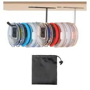 New Horizontal Cup Lid Storage Rack With Non Perforated Wall Mounted Water Cup Tumbler Lid Organizer Pack Of 2