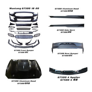 Kits de carrosserie <span class=keywords><strong>MUSTANG</strong></span> GT500, ancien modèle vers nouveau modèle, pare-chocs avant, jupe latérale, diffuseur, embouts d'échappement, 2018-<span class=keywords><strong>MUSTANG</strong></span> GT500, pièces automobiles de lifting - Product Image 3