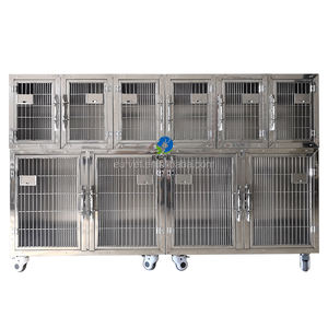 EUR VET toptan fiyat 10 kapılar paslanmaz çelik köpek kafesleri veteriner ekipmanları hastane için Pet hastane kafes - Product Image 1