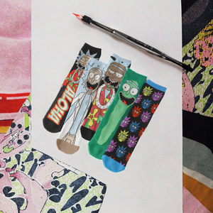 Calcetines <span class=keywords><strong>de</strong></span> Vestir para Hombre, Divertidos, Delgados, <span class=keywords><strong>de</strong></span> Dibujos Animados, <span class=keywords><strong>de</strong></span> Spandex/Poliéster/Algodón, <span class=keywords><strong>de</strong></span> Alta Calidad, Coloridos, con Diseños <span class=keywords><strong>de</strong></span> Chef, Ladrón, Chica, Perro - Product Image 3