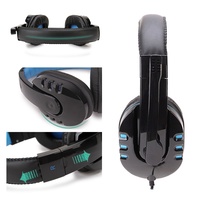 Casque de jeu PC E-Sports H-Series 722 en cuir PU et éponge, universel, pour appels et cours en ligne, double prise jack – Meilleure vente transfrontalière