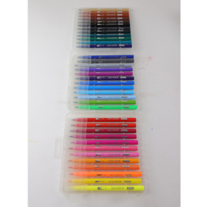 Top vendita in fabbrica 12/18/36/48 pennarello colore acquerello Set pennarello permanente <span class=keywords><strong>pennelli</strong></span> in feltro per la colorazione Top Seller disegno stazionario - Product Image 2