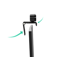 CHENZO 2K 1944P 30fps 1080P 60fps USB 2.0 CMOS Pengurangan Kebisingan Mikrofon Ganda Audio Stereo 80 Sudut Lebar LED Terintegrasi