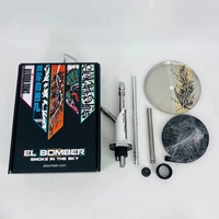 RTS Machine EL BOMBER narguilé bombardier russe en aluminium narguilé Unité 09 Shisha Russie aztèque shisha mihendi EL BOMBER narguilé