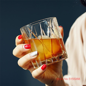 Verre à <span class=keywords><strong>whisky</strong></span> en cristal transparent sans plomb, style nordique Danemark CITY, effet d'ombre artistique, 340 ml, pour bar et soirée - Product Image 4