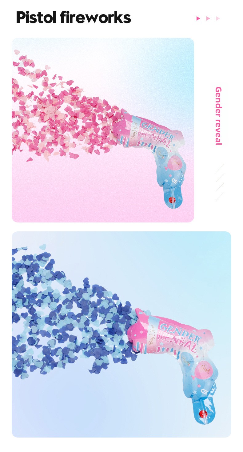 Gender reveal firework cannon-for boys