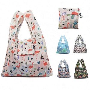 Bolsa de Compras Plegable de Nailon Personalizada de Fábrica China, Reutilizable, Impermeable, de Poliéster - Product Image 6
