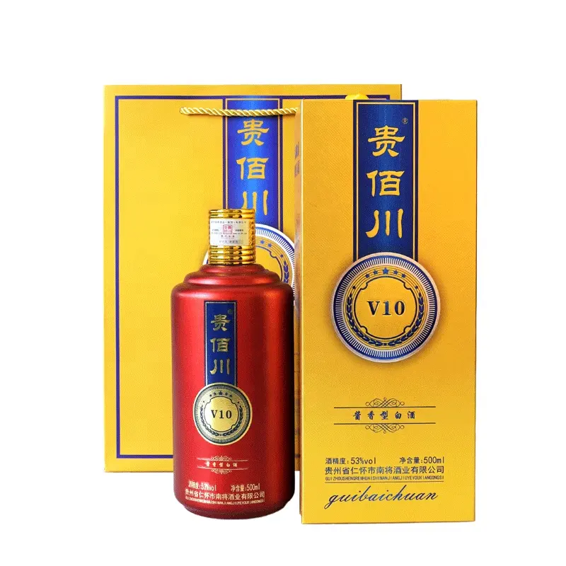 Guibaichuanv10guizhoumaotai Smaak Baijiu 53 Graden Kunsha Sorghum Pure Graansaus Liquor Maotai Distilleerderij Custom Agent Lid