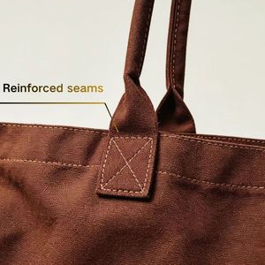 Embroidery Cotton <b>Canvas</b> Fashion Shopping <b>Bags</b> Outdoor Shoulder <b>Canvas</b> <b>Bag</b> Custom Logo <b>Large</b> Tote <b>Bag</b> - Product Image 2