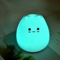 Lampes de nuit pour enfants, jouet en peluche LED doux, lumière nocturne à claquement