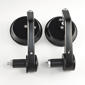 Espejo Retrovisor Universal para Motocicleta Qiangye, Espejo Redondo Negro para Manillar, Protección de Seguridad para Vehículos Eléctricos - Product Image 2