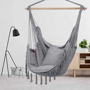 Gran oferta, silla de <span class=keywords><strong>hamaca</strong></span> columpio moderna con borlas, silla colgante de <span class=keywords><strong>hamaca</strong></span> <span class=keywords><strong>blanca</strong></span> para relajarse - Product Image 5