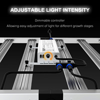 Dimmable Samsung lm301b lm301h spectre complet IP68 étanche 800 watts LED élèvent des lumières pour tente de plantes d'intérieur