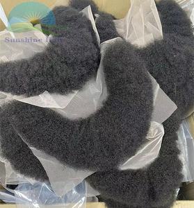 Moustache invisible 4 mm Afro Kinky Curl, postiches pour hommes noirs, Afro-américains, cheveux humains brésiliens, base en dentelle, fausse <span class=keywords><strong>barbe</strong></span> - Product Image 6