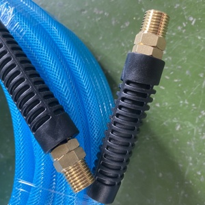 Tuyau d'air durable pour toiture en PU 1/4 "X50FT avec raccords pivotants 1/4 NPT pour outils pneumatiques - Product Image 2