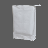 Sac à fond plat micro-perforé respirant et résistant à l'humidité avec valve en PE pour poudre chimique, vente en gros d'usine