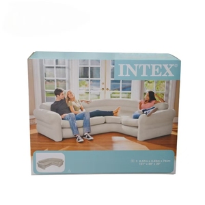 Sofá <span class=keywords><strong>Cama</strong></span> Inflable Modular Moderno <span class=keywords><strong>INTEX</strong></span> Luxury Imperial Concubine para Tres Personas, en Forma de L, con Brazos Rectos - Product Image 3